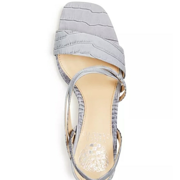 VINCE CAMUTO Pale Blue Croco Samira - Picture 6 of 8